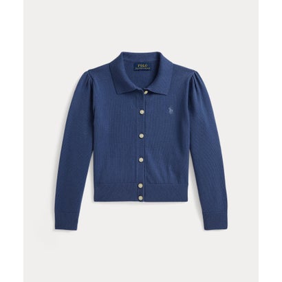 ポロ ラルフ ローレン POLO RALPH LAUREN (ガールズ 2才~6才)コームド コットン ポロ カーディガン (400ブルー)|LOCOMALL(ロコンド公式ストア)