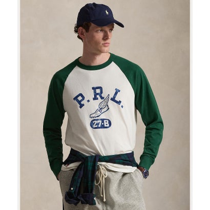 ポロ ラルフ ローレン POLO RALPH LAUREN カスタム スリム フィット ジャージー ベースボール Tシャツ (100ホワイト)|LOCOMALL(ロコンド公式ストア)