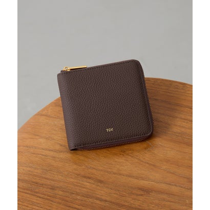 トーヴ TOV 26AW新作 GRAIN LEATHER SQUARE WALLET / T26W01W627 （ダークブラウン）｜LOCOMALL（ロコンド公式ストア）