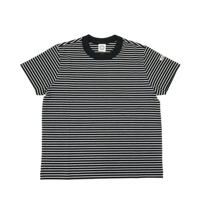 オーシバル ORCIVAL Tシャツ レディース クルーネック オーチバル ボーダー 半袖 綿 トップス Cotton Stretch Crew Neck Short Sleeve Pullover OR-C0415CCF （BLACK&times;WHITE）｜LOCOMALL（ロコンド公式ストア）