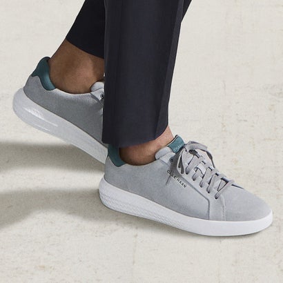 コール ハーン COLE HAAN グランド ハリオン カップLTT mens （アルティメットグレースエード/メディタラネア/オプティックホワイト）｜LOCOMALL（ロコンド公式ストア）