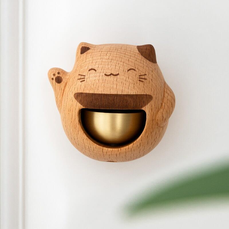 部屋の入り口鐘 鈴 招き猫 猫 引き戸 部屋の入り口呼びりん 部屋の入り口 風鈴 呼びりん 営造 祝賀会 住み替え 雑貨 今めかしい グッズ 磁石 猫妄りがわしい