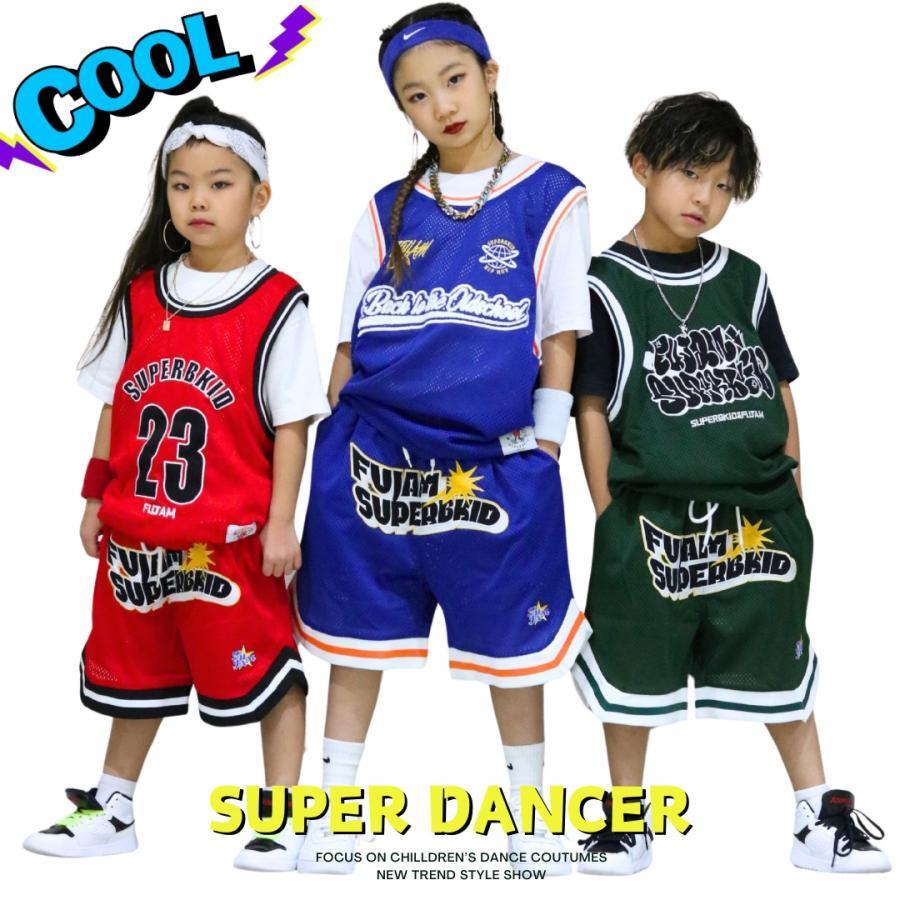 キッズダンスお召しもの セットアップ 御居処跳ねる 流行り物 盛りだくさん 社交ダンスお召しもの お坊っちゃん ガールズ バスケ プルオーバー 二分の一ズボン下 制服 青 赤 緑