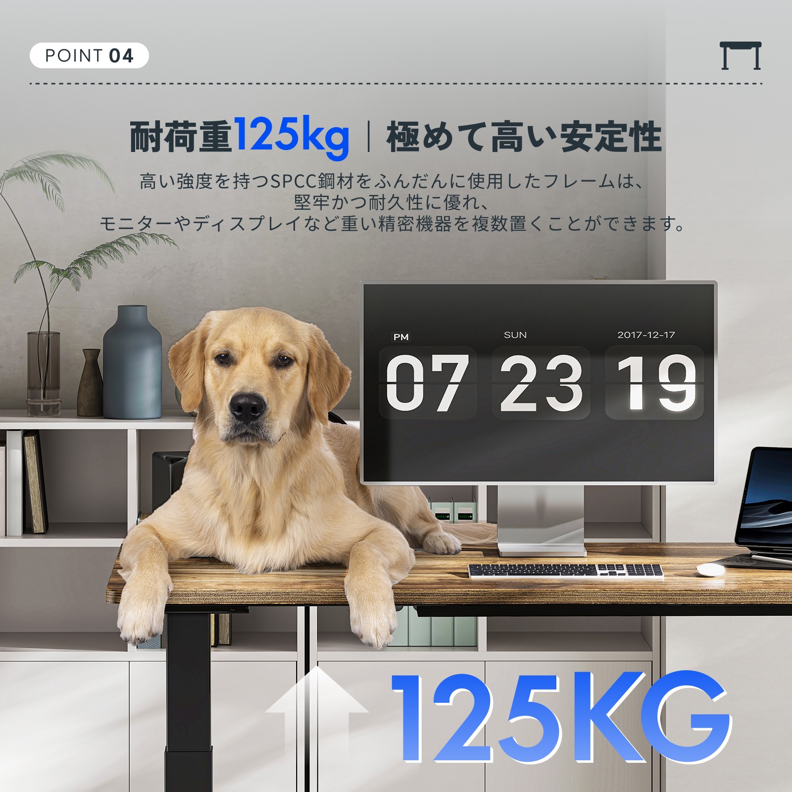 ☆20%ポイントバック 4/10 10時迄☆ 昇降デスク 電動 FlexiSpot E7 