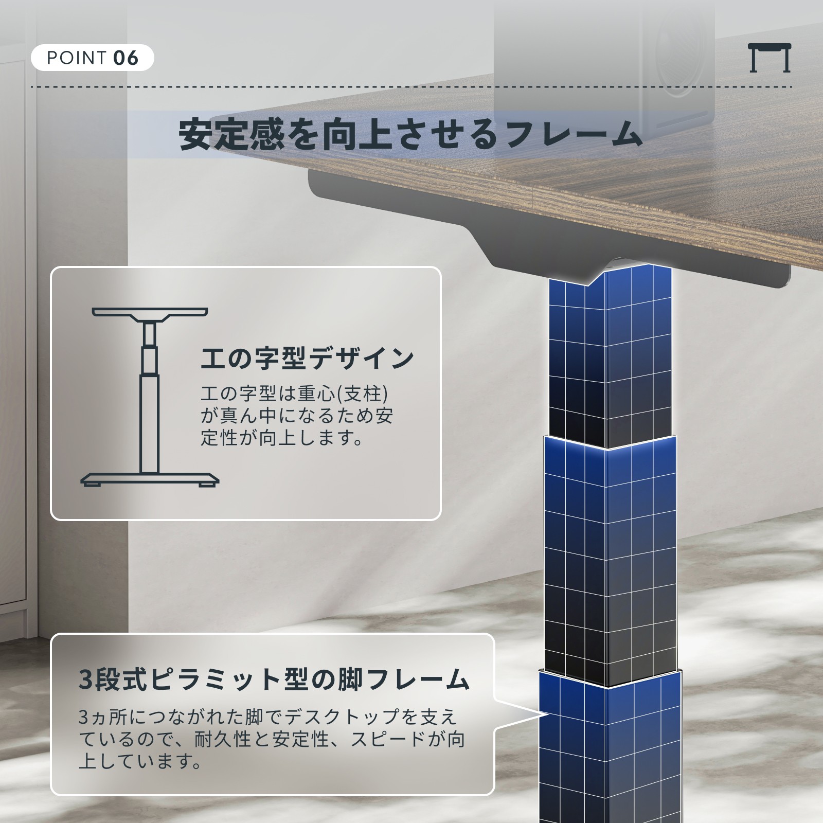 ☆20%ポイントバック 4/10 10時迄☆ 昇降デスク 電動 FlexiSpot E7 