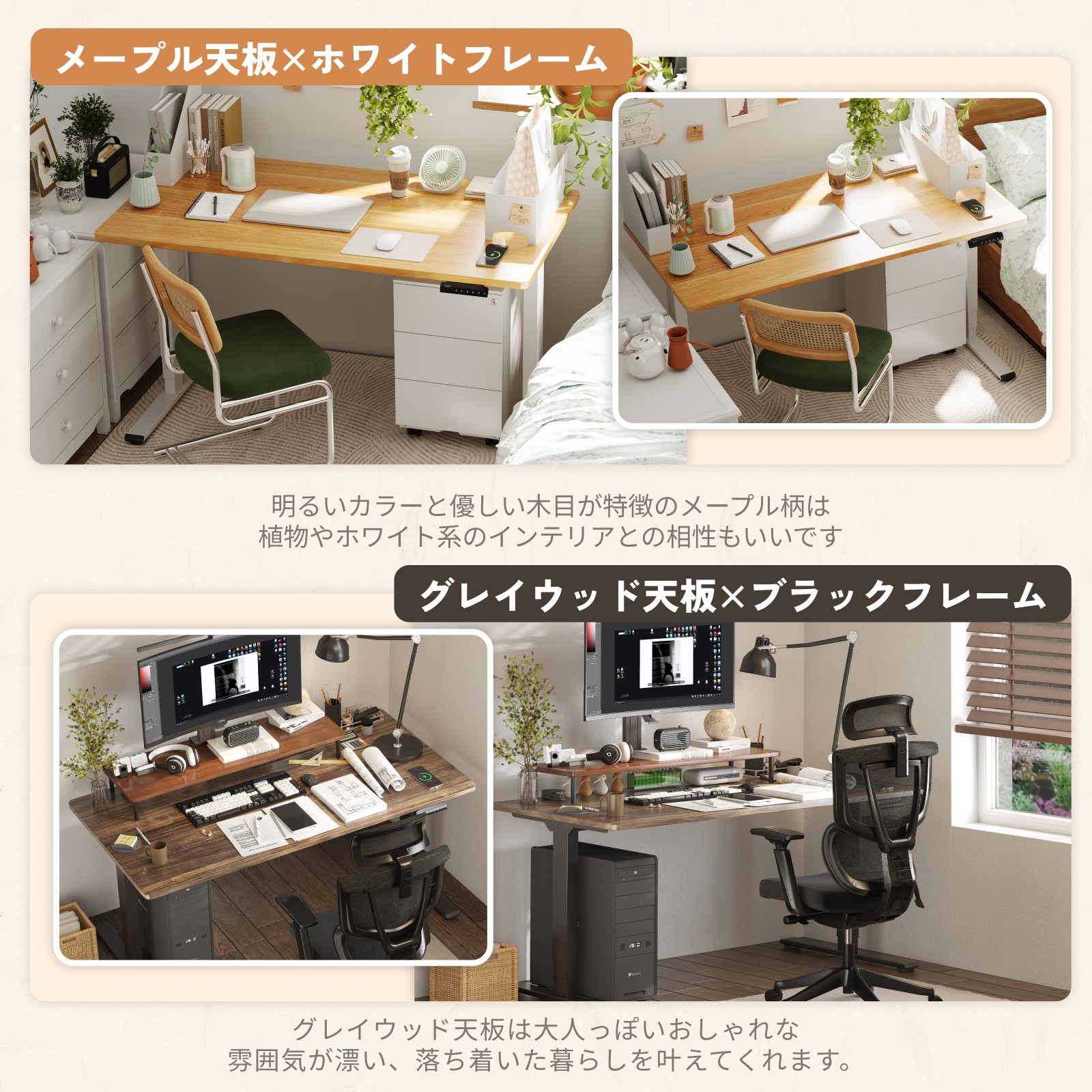 昇降デスク Sanodesk EC5 lite 電動式 昇降 昇降式デスク