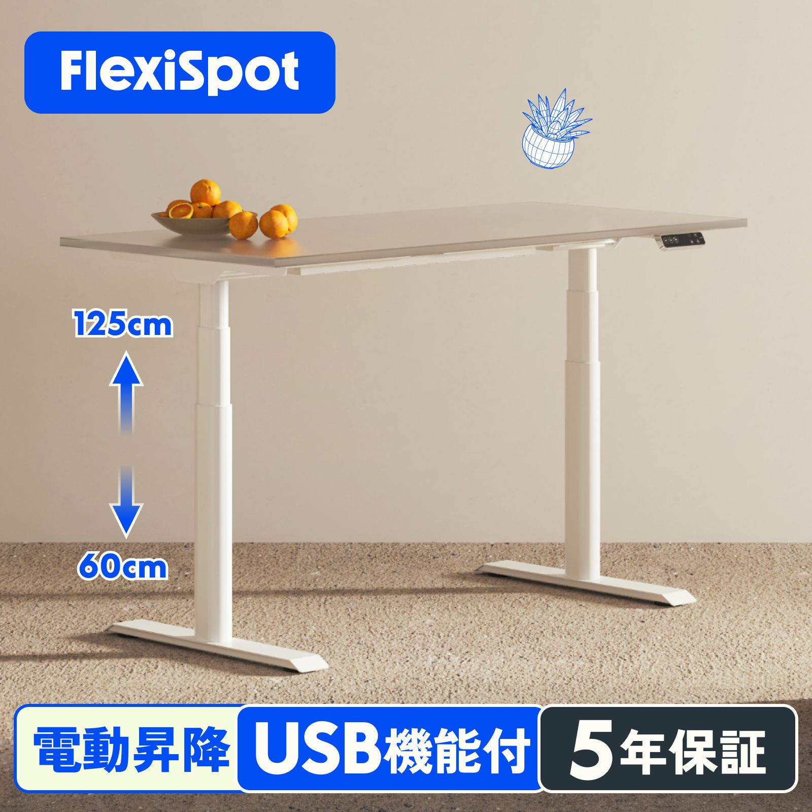 出産祝いなども豊富 スタンディングデスク 昇降式 Flexispot E8 机 高