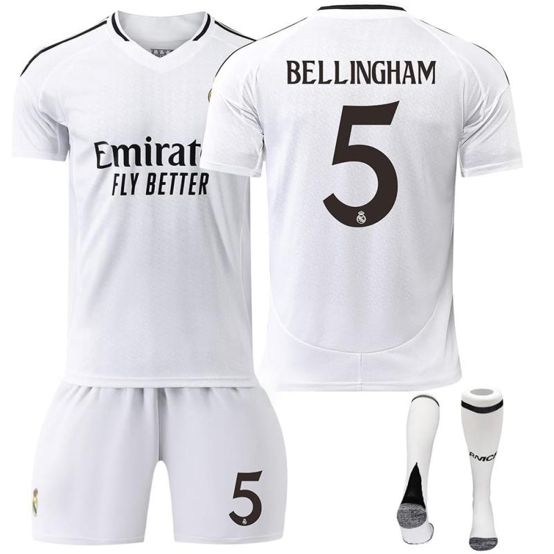 レアル・マドリード ベリンガム Bellingham 5 シャツ レアルマドリード 25-26 ホーム 半袖 ユニフォーム No.5