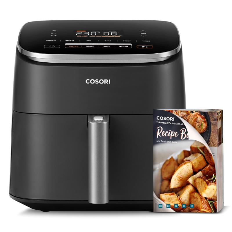 COSORI コソリ 6L ノンフライヤー CAF-DC601-KJP オマケ付 COSORI TurboBlaze 6.0L ノンフライヤー （CAF-DC601-KJP 9つの