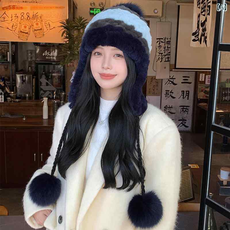 レディース ファッション 小物 アイテム ニット帽 帽子 秋冬 防寒 あったかい 小顔効果 かわいい 5,431円