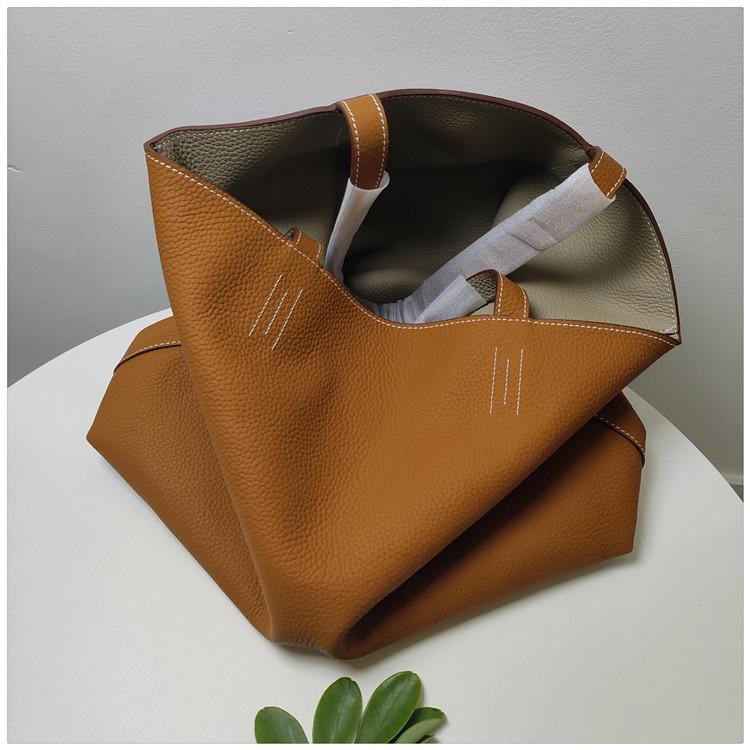 レディース 鞄 トートバッグ レザー カーフスキン 大容量 バケツ型 ショッピングバッグ 手提げ 高級感 普段使い 通勤用 ビッグシルエット 収納力 軽量 カジュアルスタイル 13,698円
