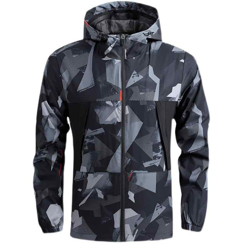 ジャケット 男性用 春秋 登山 アウター 薄型 レジャー 速乾 防風 アウトドア スポーツ フード付き 軽量 通勤用 4,240円