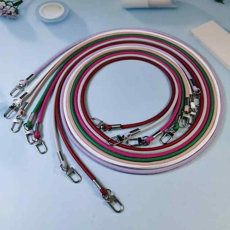 バッグアクセサリー 丸革紐 ストラップ DIY 鞄 パーツ 手提げ バンド スマホケース 肩 片肩 斜め掛け 手挽き 革素材 軽量 伸縮性 普段使い 通勤用x20