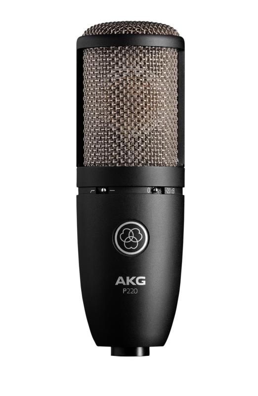 AKG (アーカーゲー) P220 Project Studio Line 【 ボーカル/ピアノ/管楽器のレコーディングに最適 丈夫なオールメタルボディ 堅牢なデザイン ローカットフィルター パッド装備 カーディオイド 】 [｜loeuf