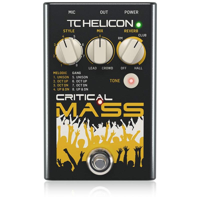 TC Helicon ボーカルエフェクター グループサウンド スタジオグレードリバーブ アダプティブトーン CRITICAL MASS