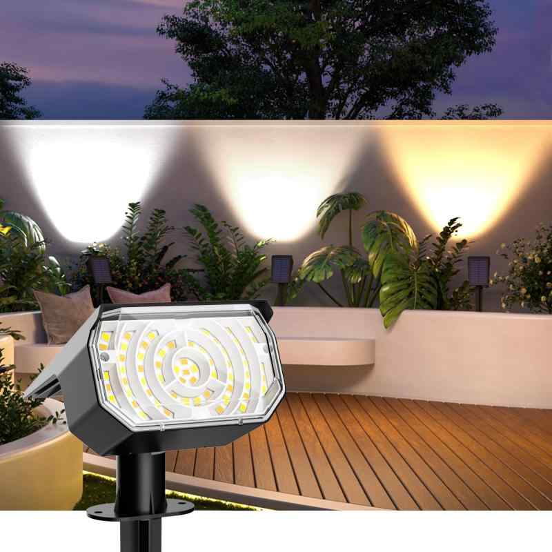 SolpexJP ソーラーライト 屋外 スポットライト ソーラー充電 光感センサー 【超高輝度LED搭載/高さ＆角度自由調整/防水防雨】防犯 ガーデン 軒/庭/玄関/車道/ガレージ 防犯対策 停電・災害時に