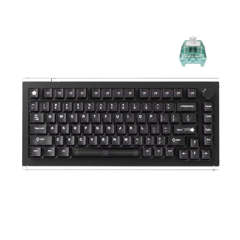 DrunkDeer A75 Master ラピッドトリガーキーボード eスポーツゲーミングキーボード RT Plus - RTマッチ ANSI 磁気スイッチ - 調節可能な作動 - 0.01mm 8K Hz - 75%設計 82キーその他