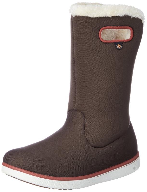 Bogs レディース MID BOOTSスノーブーツ ブラウン-ソリッドブラック