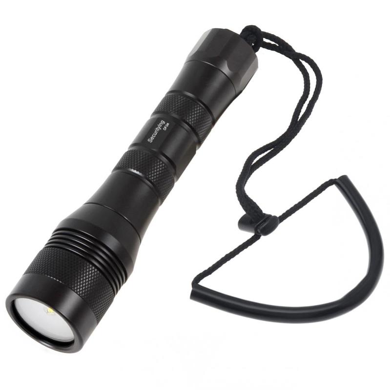 SecurityIng DF08 ダイビングライト 1050ルーメン 明るい U4 LED 水中ライト IPX-8防水 水中150M 1つ点灯モード ダイビング・ナイトダイビング・スキューバダイビングライト 単二型電池・18650・26650バ 5,781円