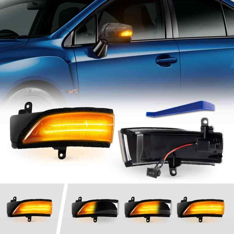 POPMOTORZ スバル WRX S4 STI VAG/VAB型 レヴォーグ VM系 に適合ドアサイドミラー流れる LED ウインカー