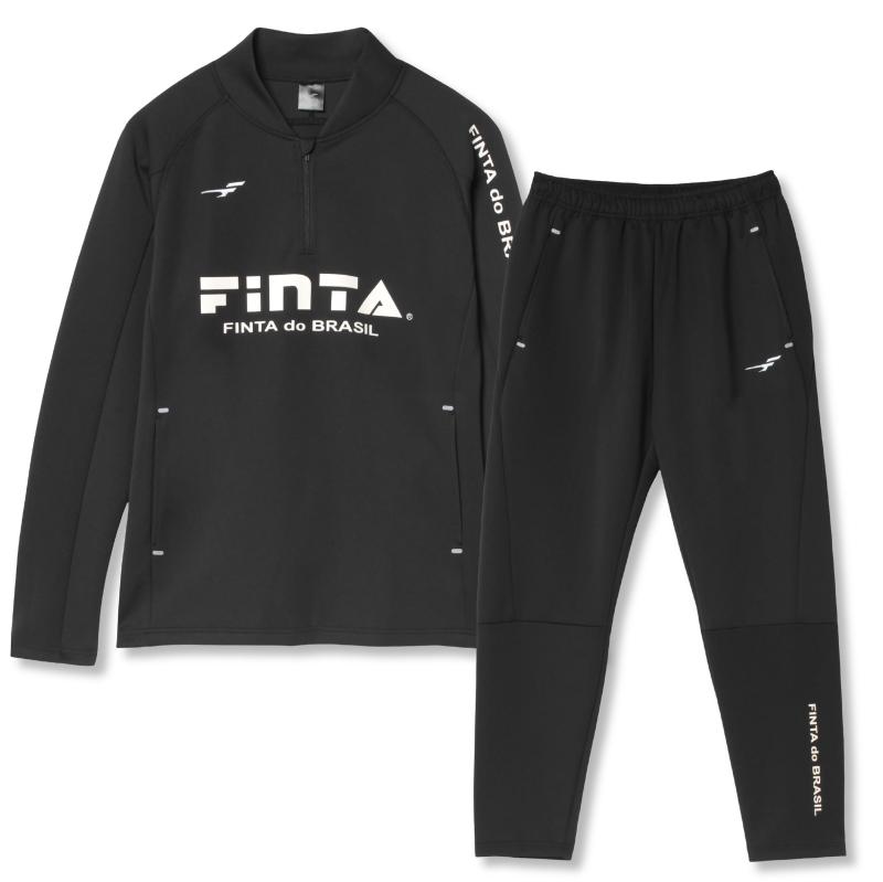 [フィンタ] FINTA サッカー メンズ ハーフジップ ジャージ 上下セット FT7814