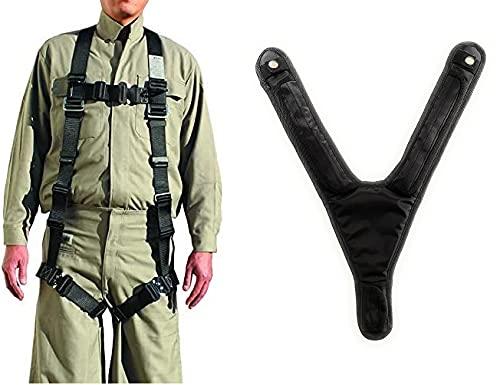 椿モデル フルハーネスY型安全帯 + Y型ハーネス背中用クッションパッド 【セット販売】 胸・腿ワンタッチバックル 新規格対応 HYF2