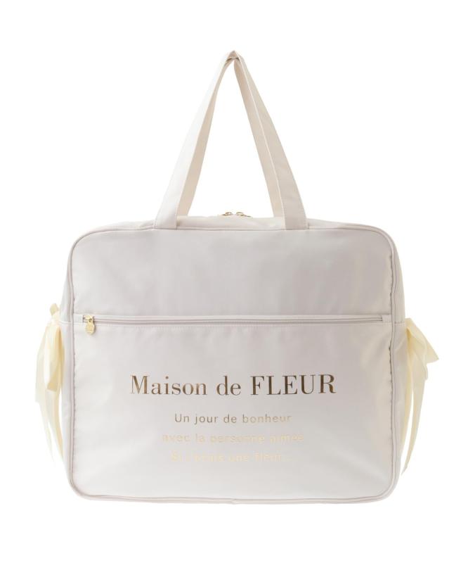 Maison de FLEUR(メゾン ド フルール) サテンキャリーオンバッグ