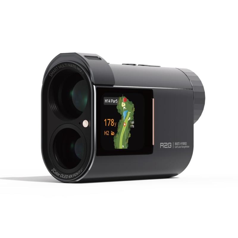 R2G ゴルフ用距離計 MATE HYBRID（メイトハイブリッド）【イ・ボミプロ推奨商品】 GPS＋レーザー連動型 ハイスペック 3点間距離表示 グリーンアンジュレーション