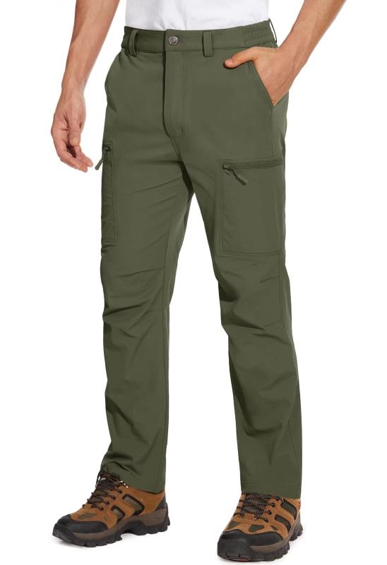 [MAGCOMSEN] トレッキングパンツ メンズ 撥水 速乾 釣り 登山 ズボン 通気 ストレッチ 作業着 夏用 多ポケット アウトドアパンツ 耐久 耐摩擦 春 夏 秋