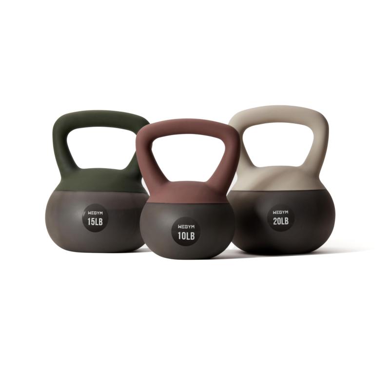 WeGym ソフトケトルベル 10/15/20/25LB ワイドハンドル 筋トレ ダンベル代用 柔らかく安全 自宅トレーニング
