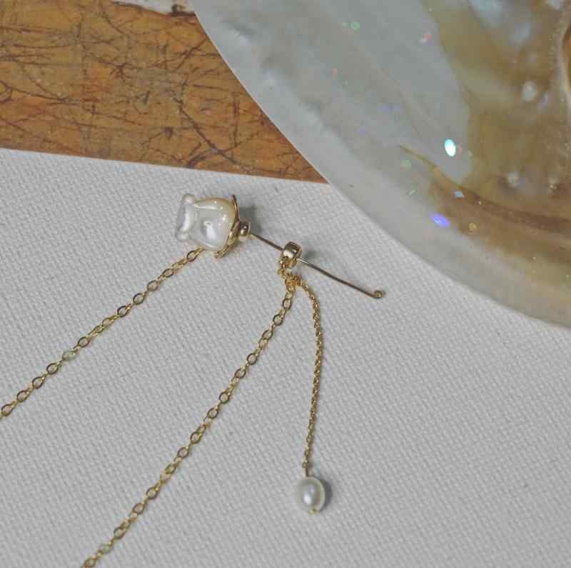 ネックレス レディース パール 月光石 ローズ 軽奢 異彩 肌白 14K 金メッキ 高級感 日常使い ローズカラー 伸縮性 吸湿速乾