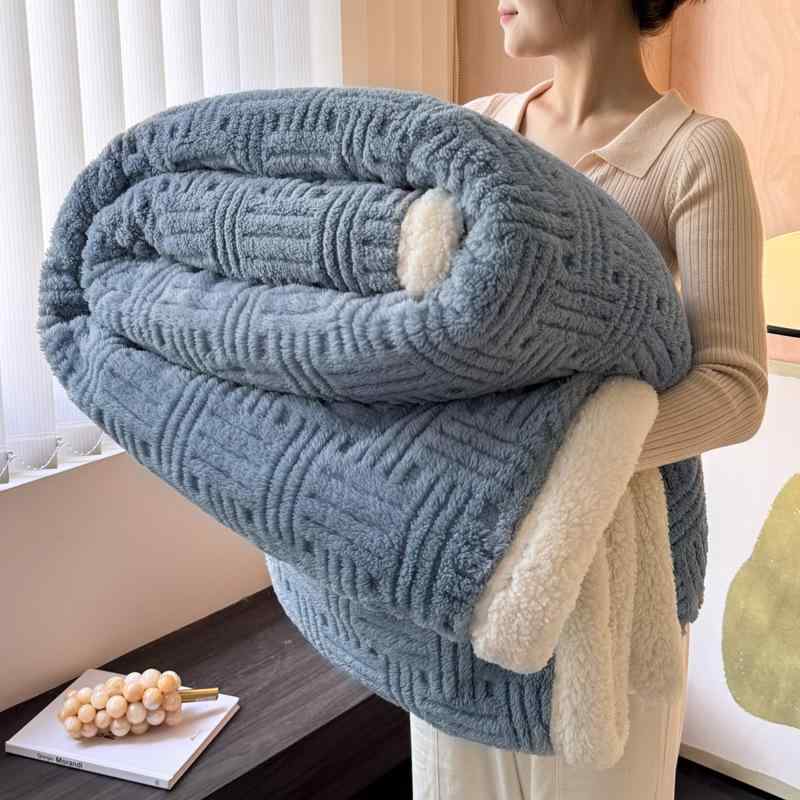 毛布 羊毛 ウール ブランケット 学生用 寮用 ベッド用 保暖 厚手 両面起毛 昼寝用 シングル ダブル 高級感 ふわふわ 肌触り 吸湿速乾 保温力 通気性