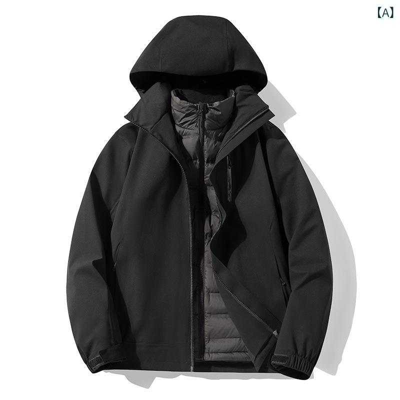 レディース メンズ ダウンジャケット ビッグサイズ 8XL カップル用 3層構造 冬 ダックダウン 90% 保暖 フリース 軽量 伸縮性 吸湿速乾 高級感