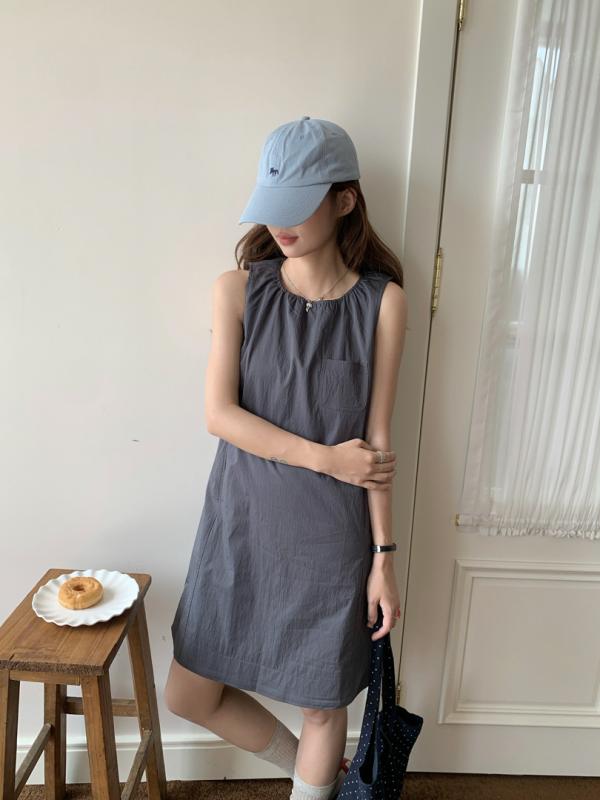 ギャル d ノースリーブベストスカート 女性 夏の 襟元は 工 装 スカート A 字 子供 スカートの 小柄な 短い ワンピースを 緩めて いる