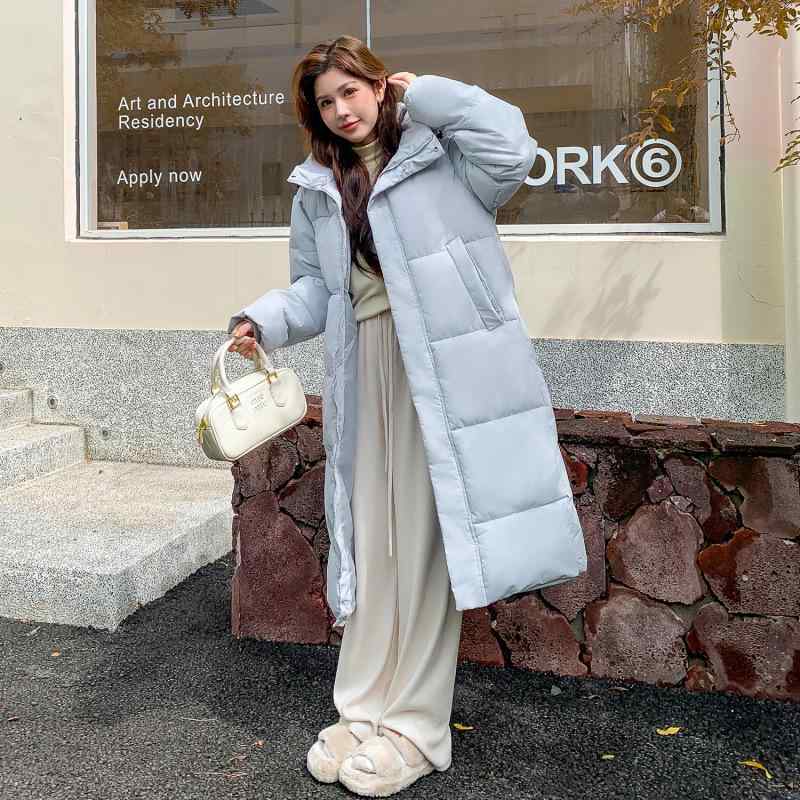 コート レディース ダウン 厚手 中長丈 膝下 ゆったり 冬 軽量 暖かい 普段使い 高級感 アウトドア 防水