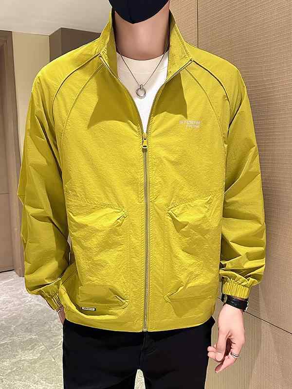 ジャケット 男性用 カジュアル ゆったり ビッグシルエット 夏 UVカット 高級感 普段使い 軽量 伸縮性 吸湿速乾 綿 ブラック