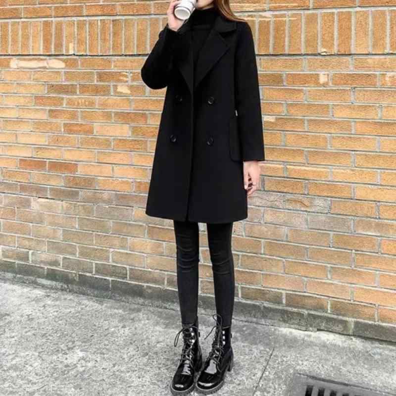 コート レディース 小柄向け ミディアム丈 両面フリース 汎用 細見え リラックスシルエット アウター 秋冬 暖かい 軽量 5,444円