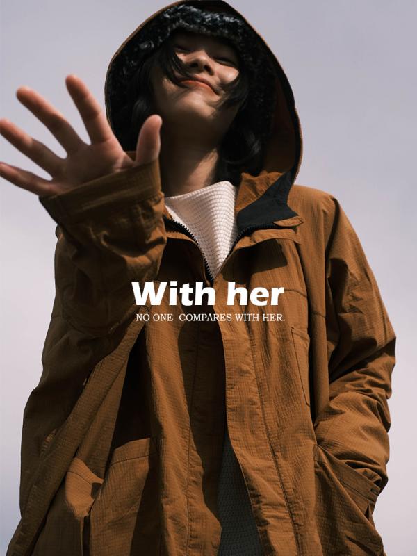 コート ユニセックス アウター 防風 山系 ワークウェア フード付き ロング丈 リラックスフィット 日系スタイル アウトドア用 軽量 秋冬