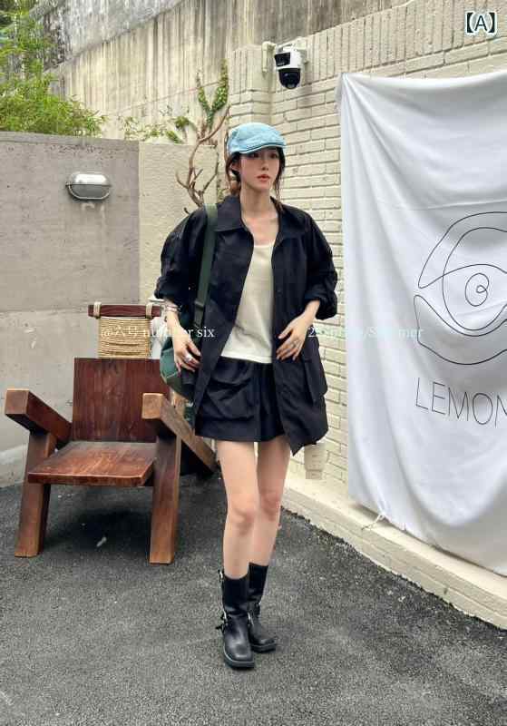 アウター 成人女性用 長袖 心地好い ゆったり 分かりやすい 馬鹿でかい衣嚢 自然調整能力のある袖 春 普段使い走り ビッグ影ぼうし 軽さ 春用