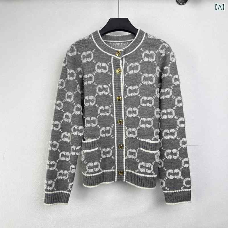 コート レディース カシミヤ ニット 長袖 カーディガン ジャカード ボタン 春夏 高級感 軽量 伸縮性 普段使い 通勤用 アイボリー ピンク系|loeuf