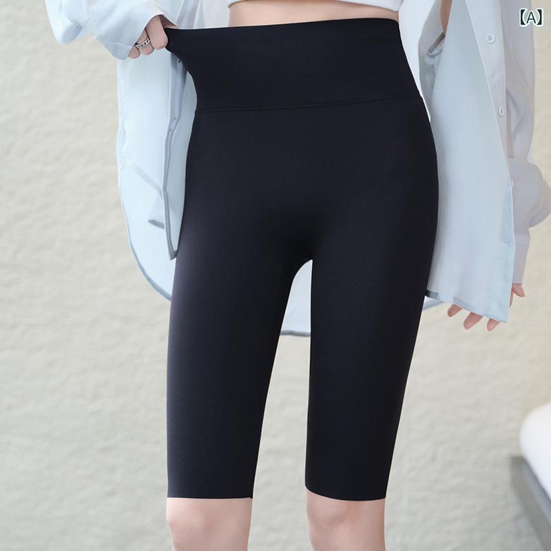 レディース ヨガ ショートパンツ ハイウエスト 腹引き締め 見えにくい 普段使い シャーク柄 バービー風 接触冷感 伸縮性 吸湿速乾 再生繊維 軽量