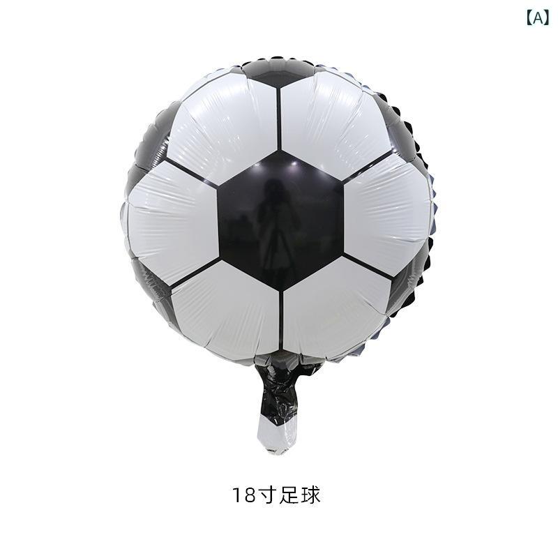 バルーン 飾り スポーツ チーム サッカー バスケット ゴルフ アルミ膜 ヨーロッパカップ 試合 デコレーション 直径 60cm サマー イベント用 アルミニウム素材 軽量 空気式 屋内用 欧州 サッカー関連 バスケット関連 ゴルフ関連