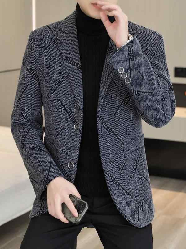 春の 新型 男性 カジュアル スーツ 韓国 修身 ファッション 格好いい 格子 スーツ コート 男|loeuf