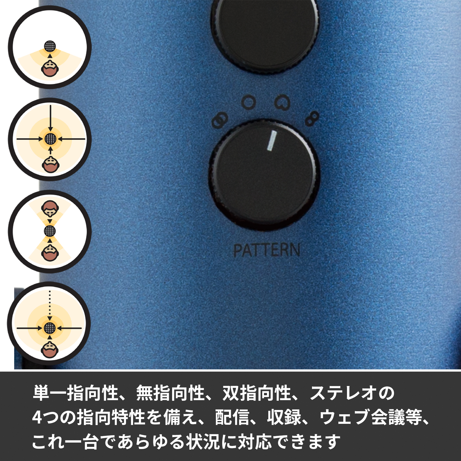 Blue Yeti USB コンデンサー マイク イエティ シルバー-