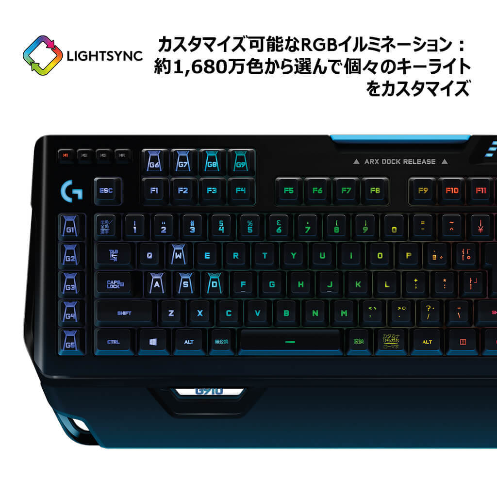 【楽天市場】Logicool G ゲーミングキーボード 有線 G910r タクタイル メカニカルキーボード 日本語配列 LIGHTSYNC