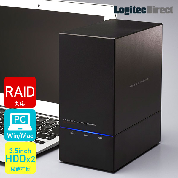 楽天市場】ロジテック RAID対応 ハードディスク HDD 6TB(WD Red Plus 3TB×2台) 2Bay 3.5インチ 国産  【LHD-2BRH60U3R】 : ロジテックダイレクト＠楽天市場店