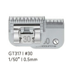 BBA FAV5(ファブ5) コードレスクリッパー フォースナップオンブレード GT360J用替刃 0.5mm 30 GT317 犬用