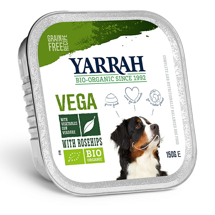 楽天市場 正規輸入品 Yarrah ヤラー ドッグフード ベジタリアンドッグチャンク 犬用 150g ロゴスペットサイト