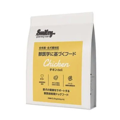 Smiley チキンdeli ドッグフード 犬用 5kg(500g×10袋)