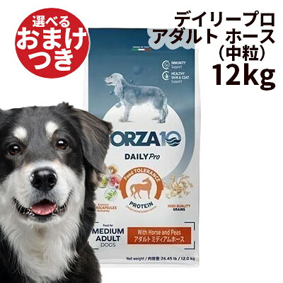 【正規輸入品】FORZA10 デイリープロ アダルト ホース ミディアム 中粒 犬用 12kg｜ロゴスペットサイト